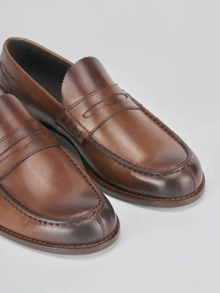 Mocassini pelle marrone