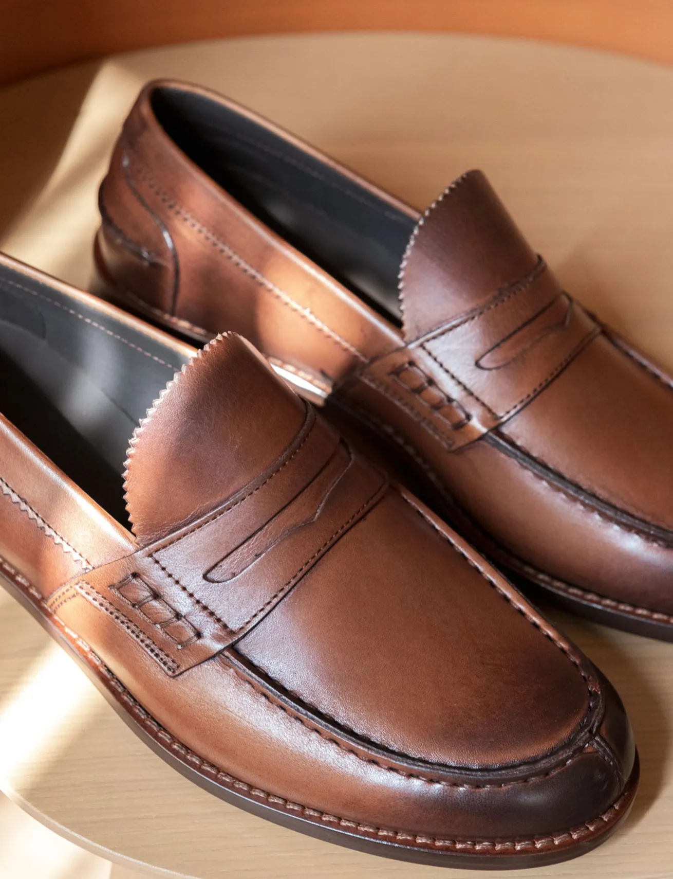 Mocassini pelle marrone