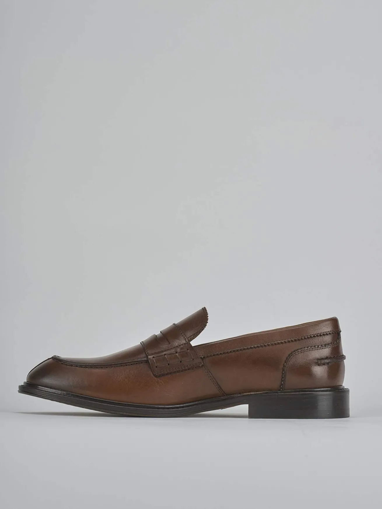 Mocassini pelle marrone