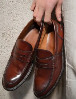 Mocassini pelle marrone