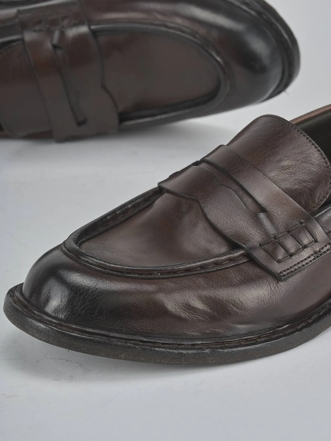 Mocassini pelle testa