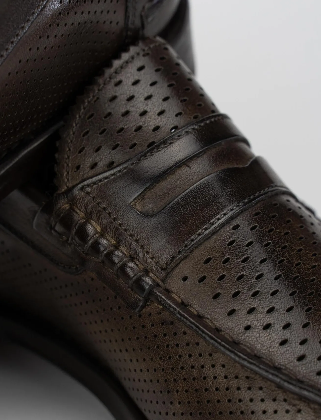 Mocassini pelle testa