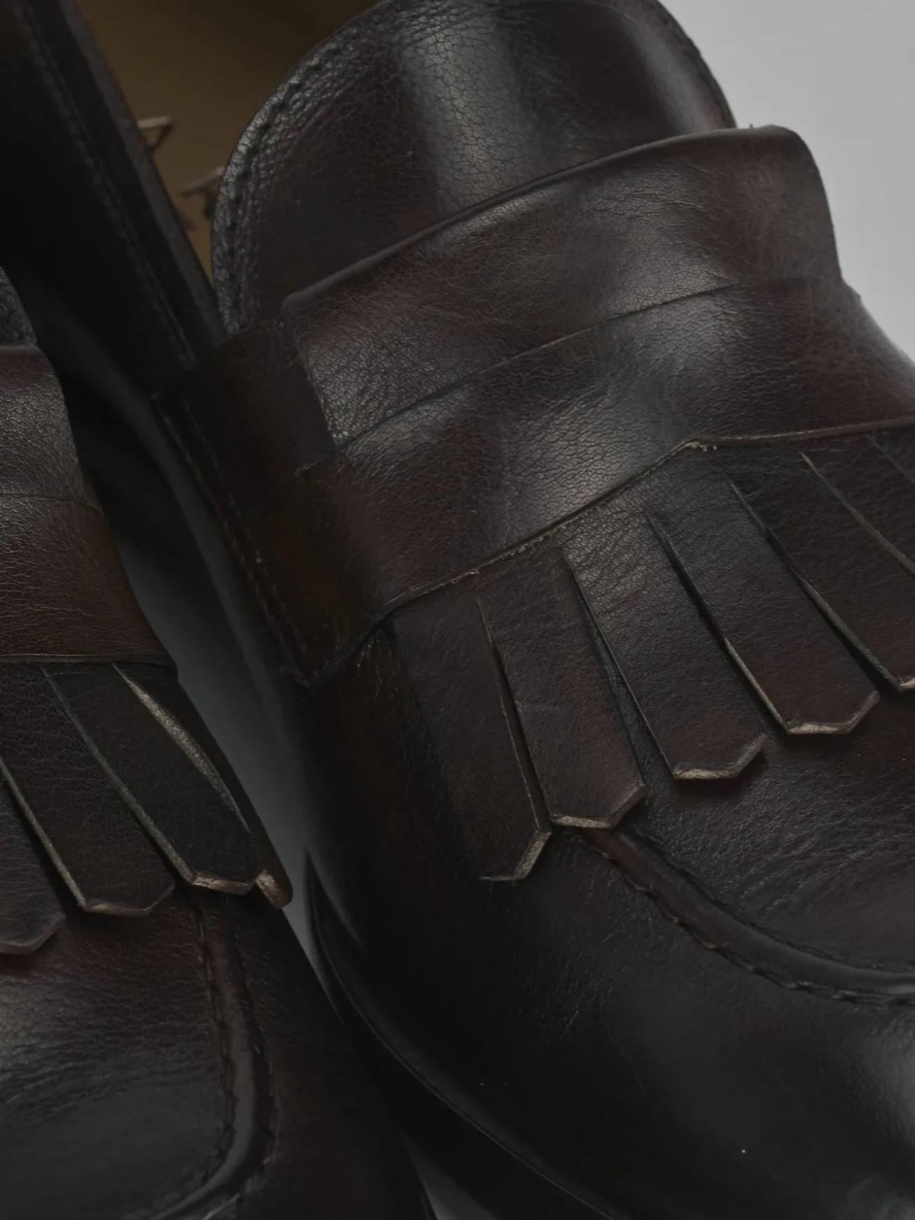 Mocassini pelle testa