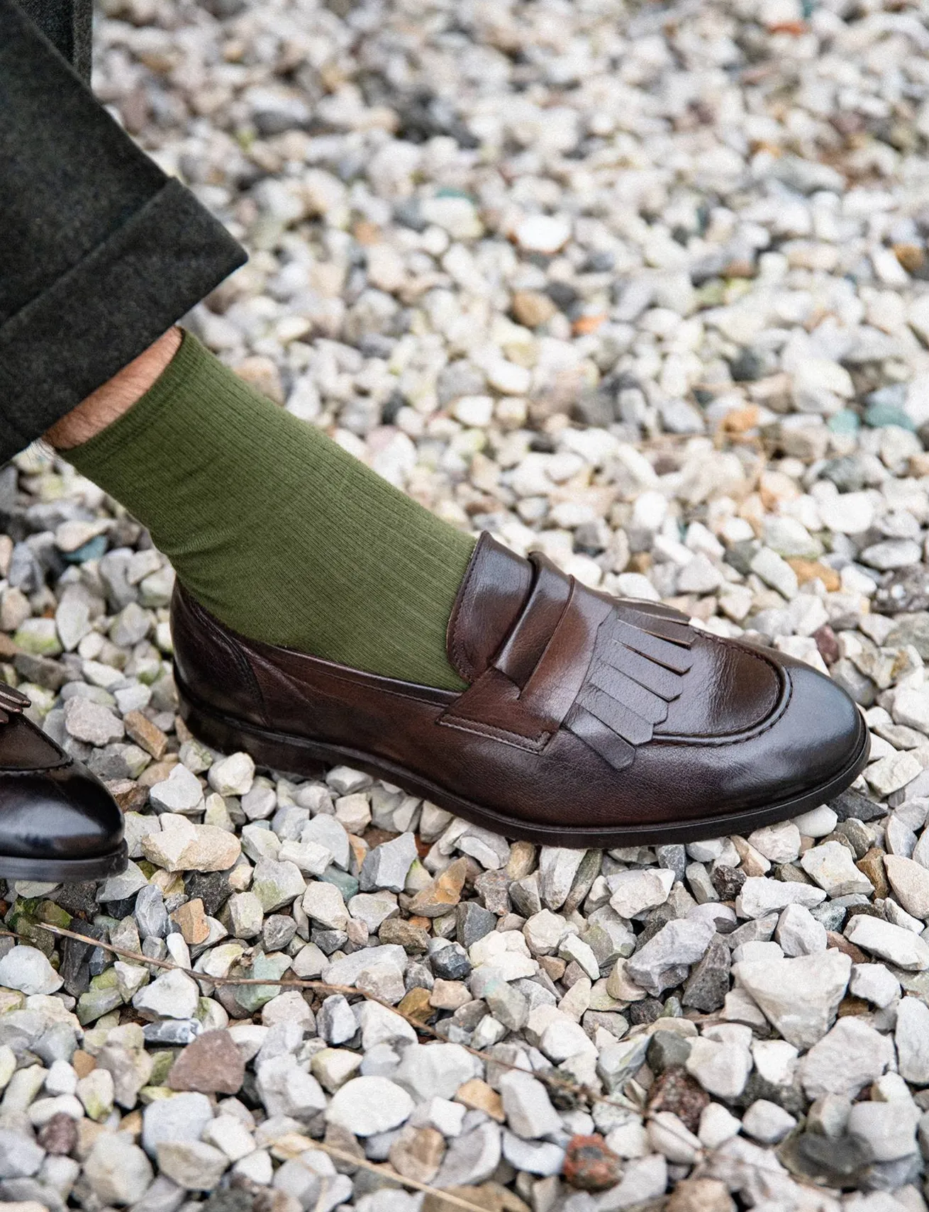 Mocassini pelle testa