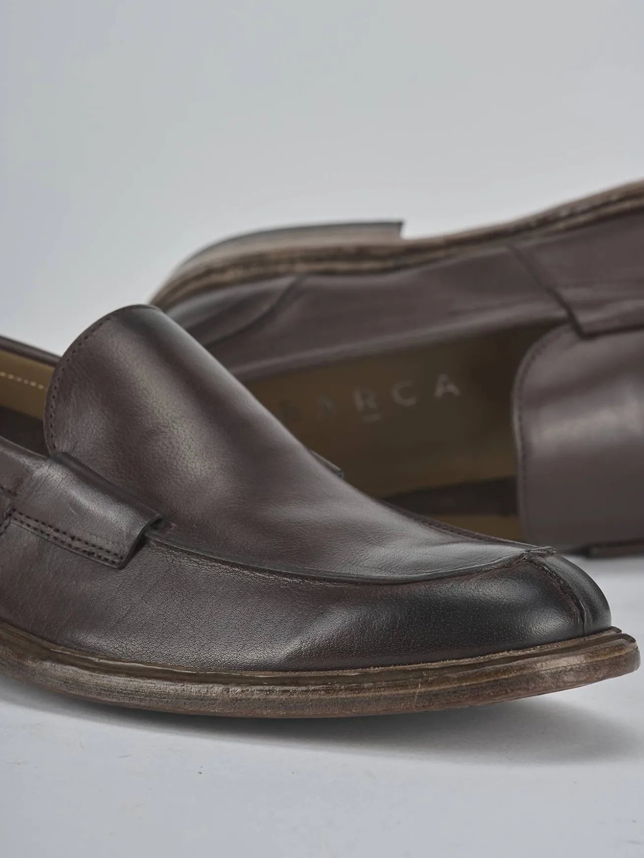 Mocassini pelle testa