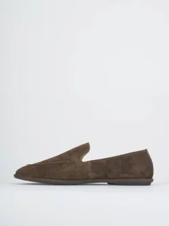 Mocassini tacco 1cm camoscio testa