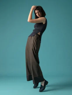 Mocassini tacco 2cm camoscio blu