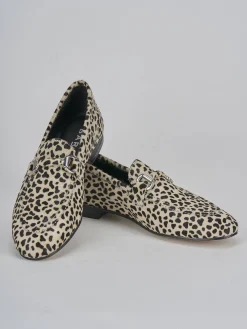 Mocassini tacco 1cm cavallino multicolor