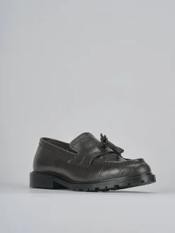 Mocassini tacco 2cm cocco testa