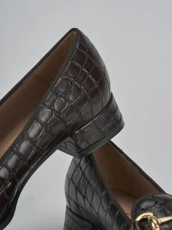 Mocassini tacco 3cm cocco testa