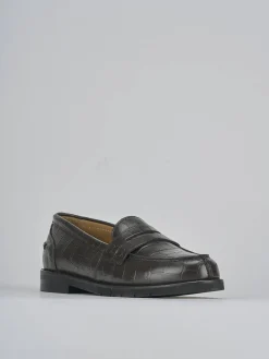 Mocassini tacco 2cm cocco testa