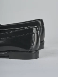 Mocassini tacco 1cm pelle nero