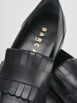 Mocassini tacco 1cm pelle nero