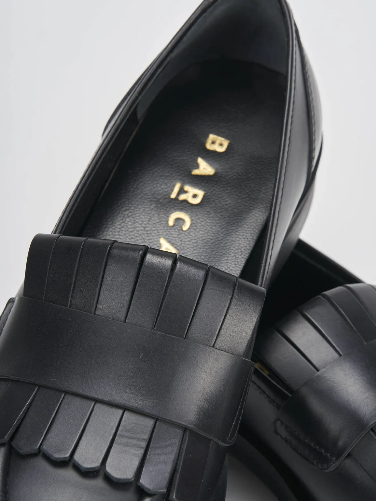 Mocassini tacco 1cm pelle nero