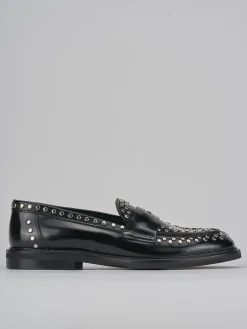 Mocassini tacco 1cm pelle nero