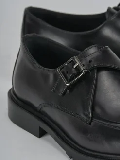 Mocassini tacco 2cm pelle nero