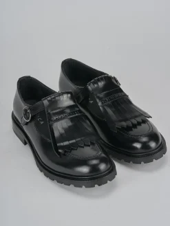 Mocassini tacco 2cm pelle nero