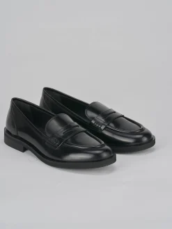 Mocassini tacco 2cm pelle nero