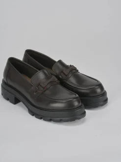 Mocassini tacco 2cm pelle testa