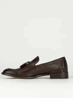 Mocassini tacco 1cm pelle testa