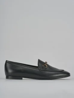 Mocassini tacco 1cm pelle nero