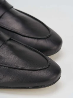 Mocassini tacco 1cm pelle nero