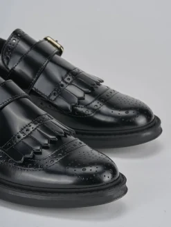 Mocassini tacco 2cm pelle nero