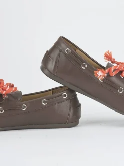 Mocassini tacco 1cm pelle testa