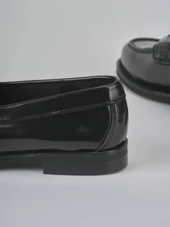 Mocassini tacco 1cm pelle nero