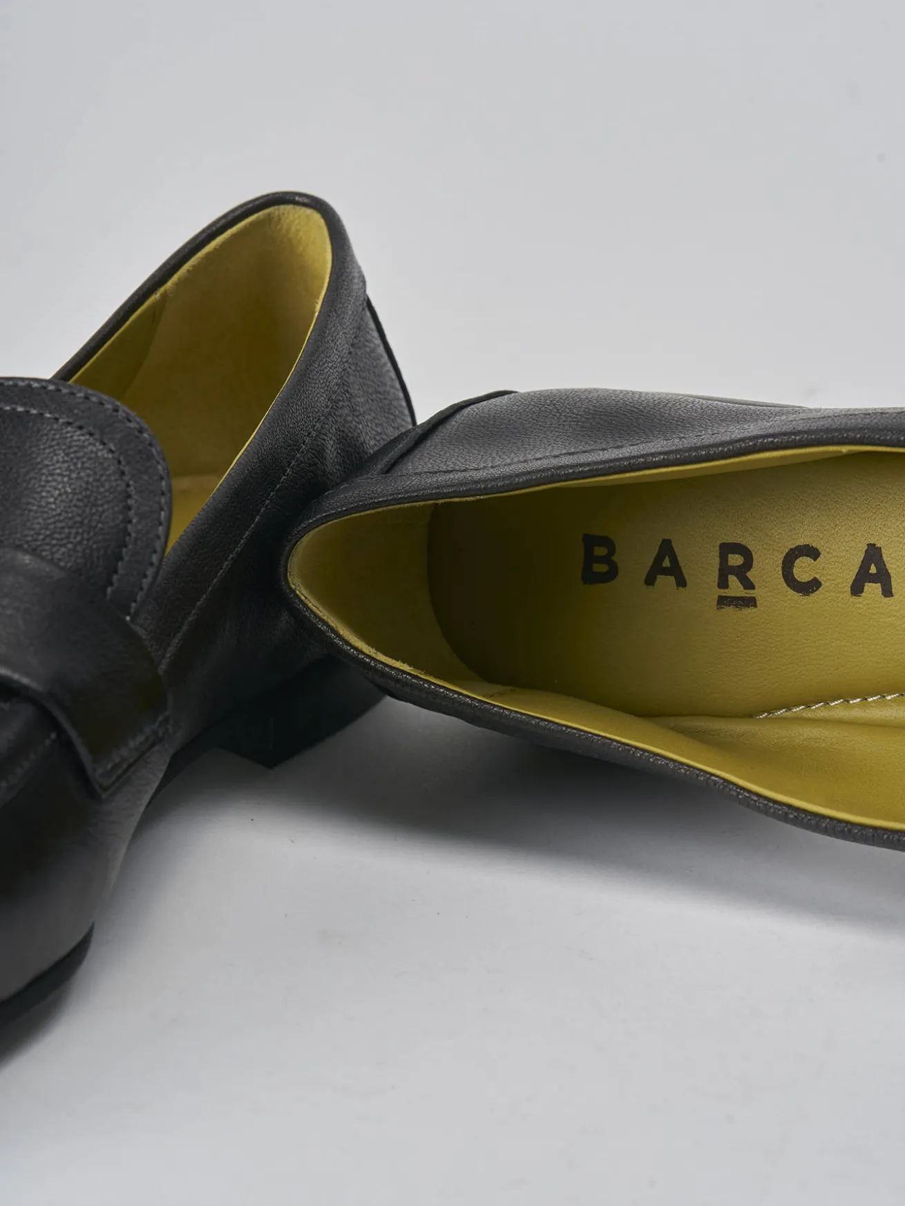 Mocassini tacco 1cm pelle nero