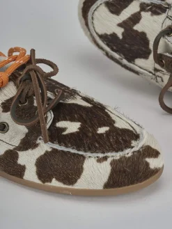 Mocassini tacco 1cm pelle testa