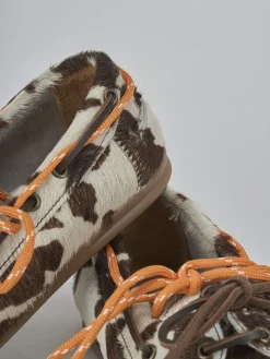 Mocassini tacco 1cm pelle testa