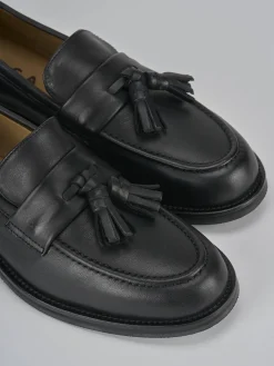 Mocassini tacco 2cm pelle nero