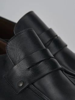 Mocassini tacco 1cm pelle nero