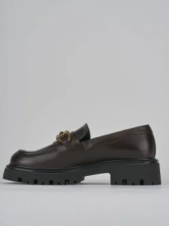 Mocassini tacco 2cm pelle testa