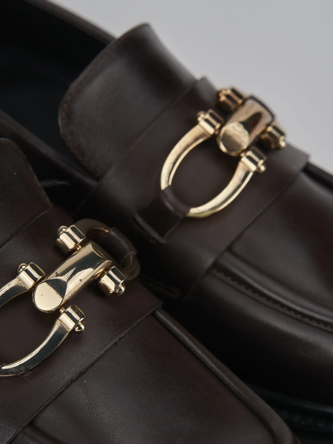 Mocassini tacco 2cm pelle testa