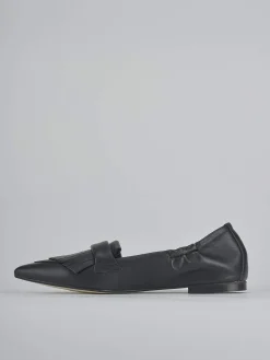 Mocassini tacco 1cm pelle nero