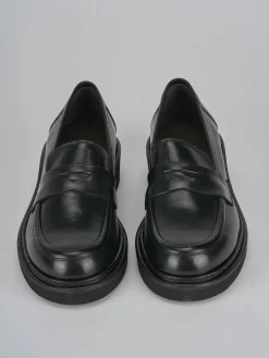 Mocassini tacco 3cm pelle nero