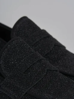 Mocassini tacco 2cm pelle nero