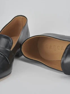 Mocassini tacco 1cm pelle nero