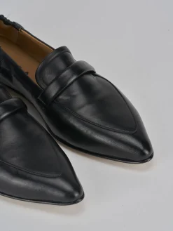 Mocassini tacco 1cm pelle nero