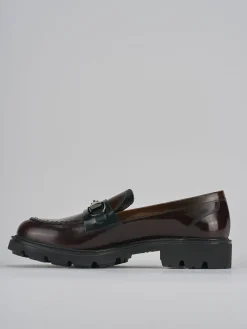 Mocassini tacco 2cm pelle testa