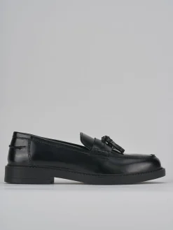 Mocassini tacco 1cm pelle nero