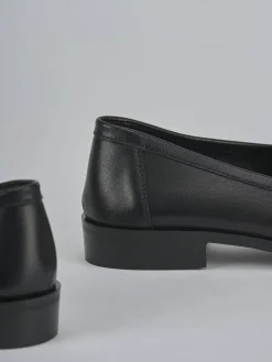 Mocassini tacco 1cm pelle nero