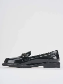 Mocassini tacco 2cm pelle nero