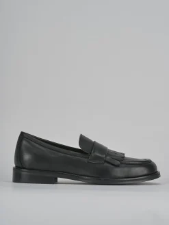 Mocassini tacco 2cm pelle nero
