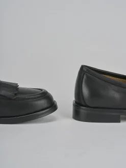 Mocassini tacco 2cm pelle nero