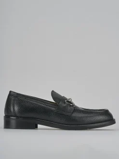 Mocassini tacco 2cm pelle nero