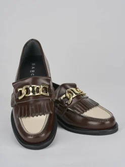 Mocassini tacco 1cm pelle testa