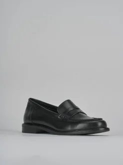 Mocassini tacco 1cm pelle nero